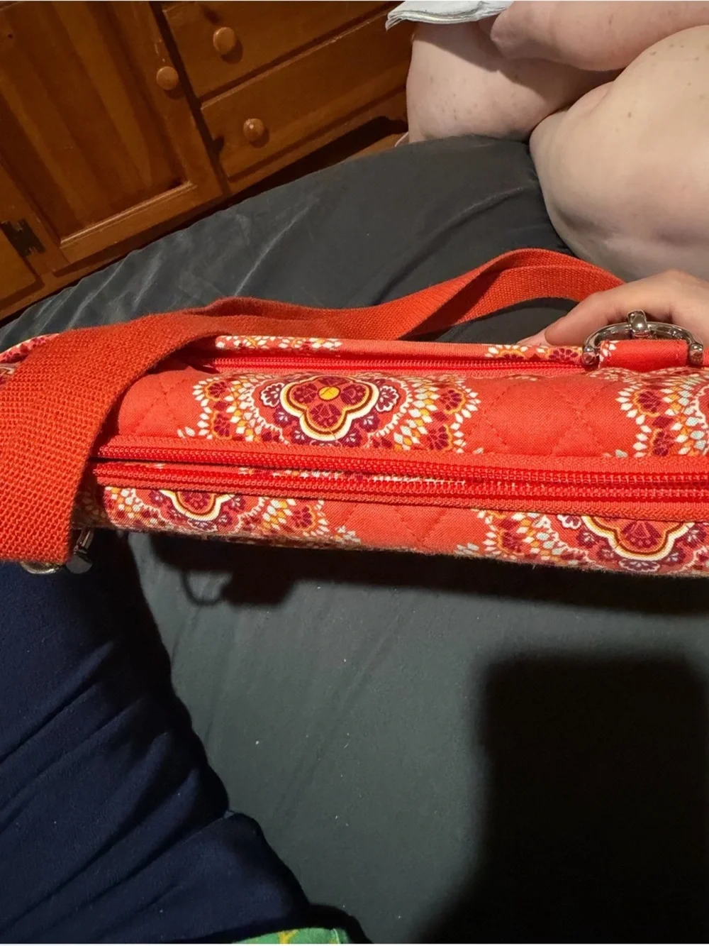 Vera Bradley Paprika Mini Lap Top Case Crossbody Strap